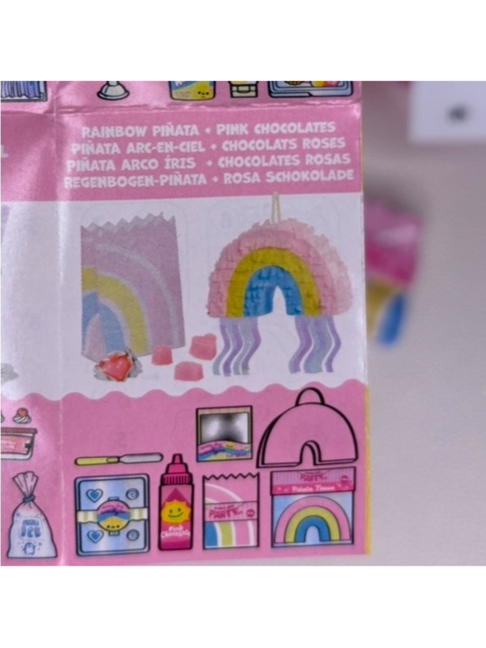 Miniverse  Rainbow Piñata and Pink Chocolates